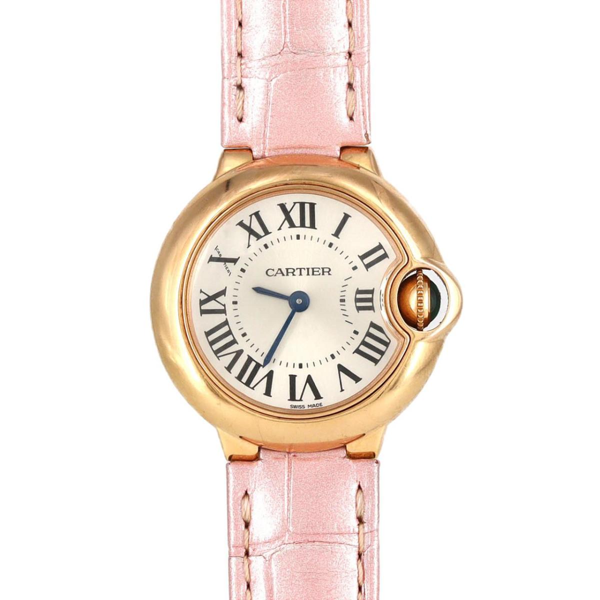 カルティエ バロンブルーSM PG W6900256 PG・RG クォーツ【中古】