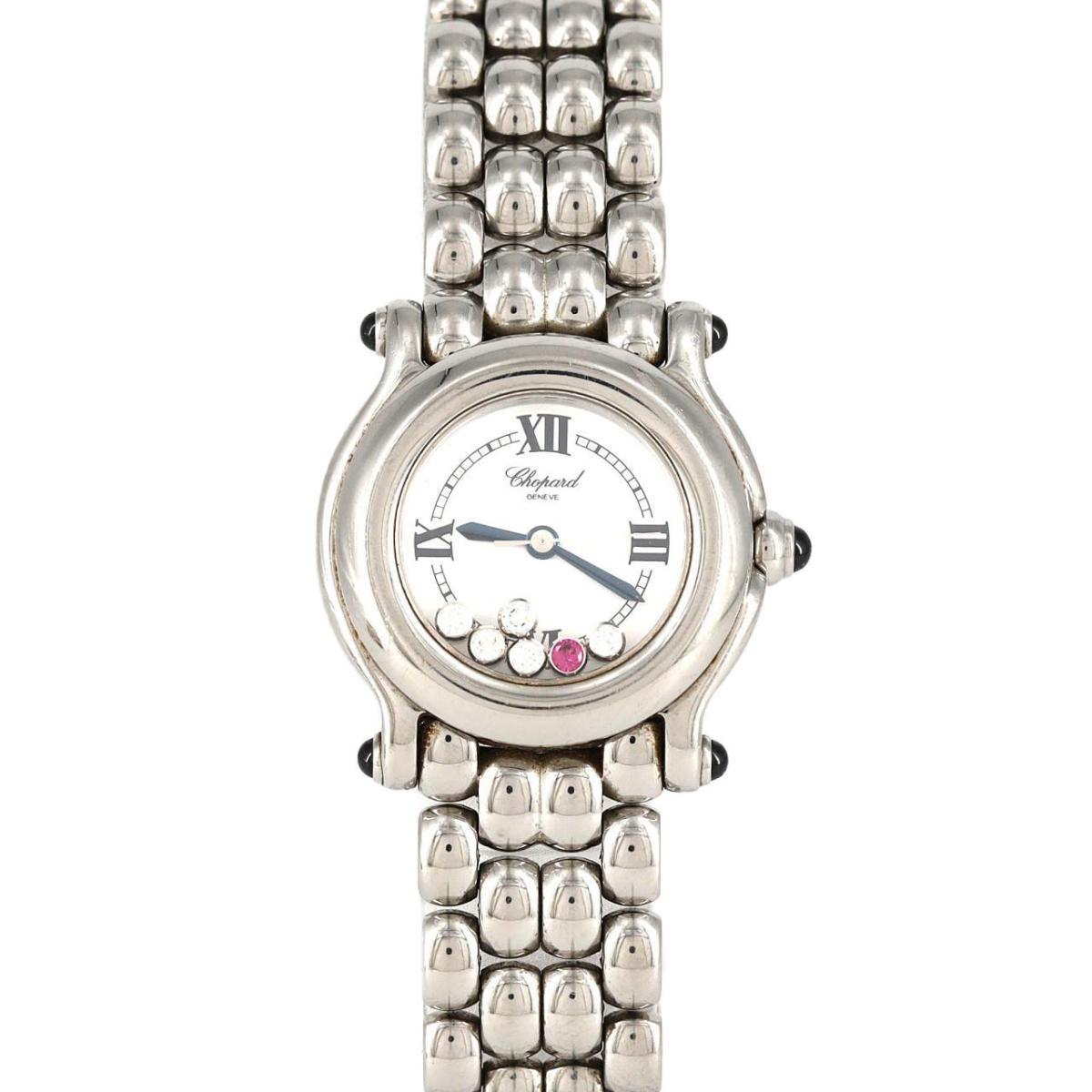 ショパール ハッピースポーツ ・5P&1R 8245/27/8250-23 SS クォーツ【中古】