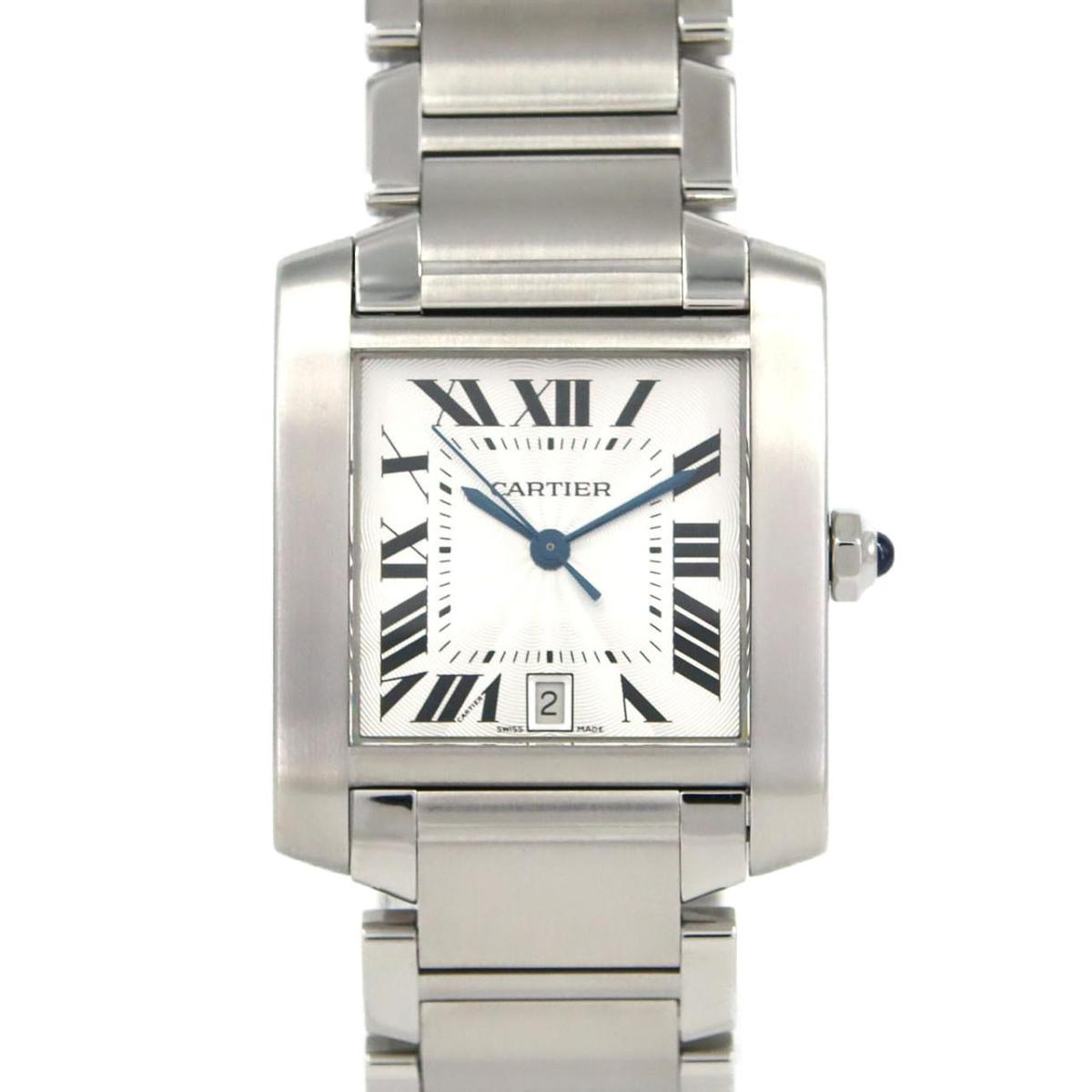 カルティエ タンクフランセーズLM W51002Q3 SS 自動巻【中古】
