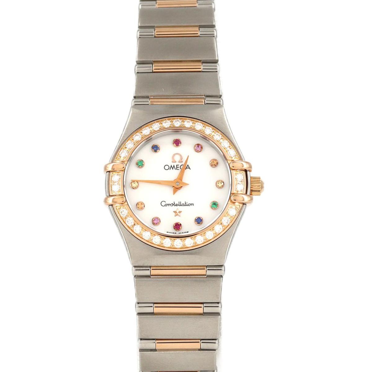 オメガ コンステレーションミニ・アイリス PGコンビ/D・12P 1360.79 SSxPG クォー ...