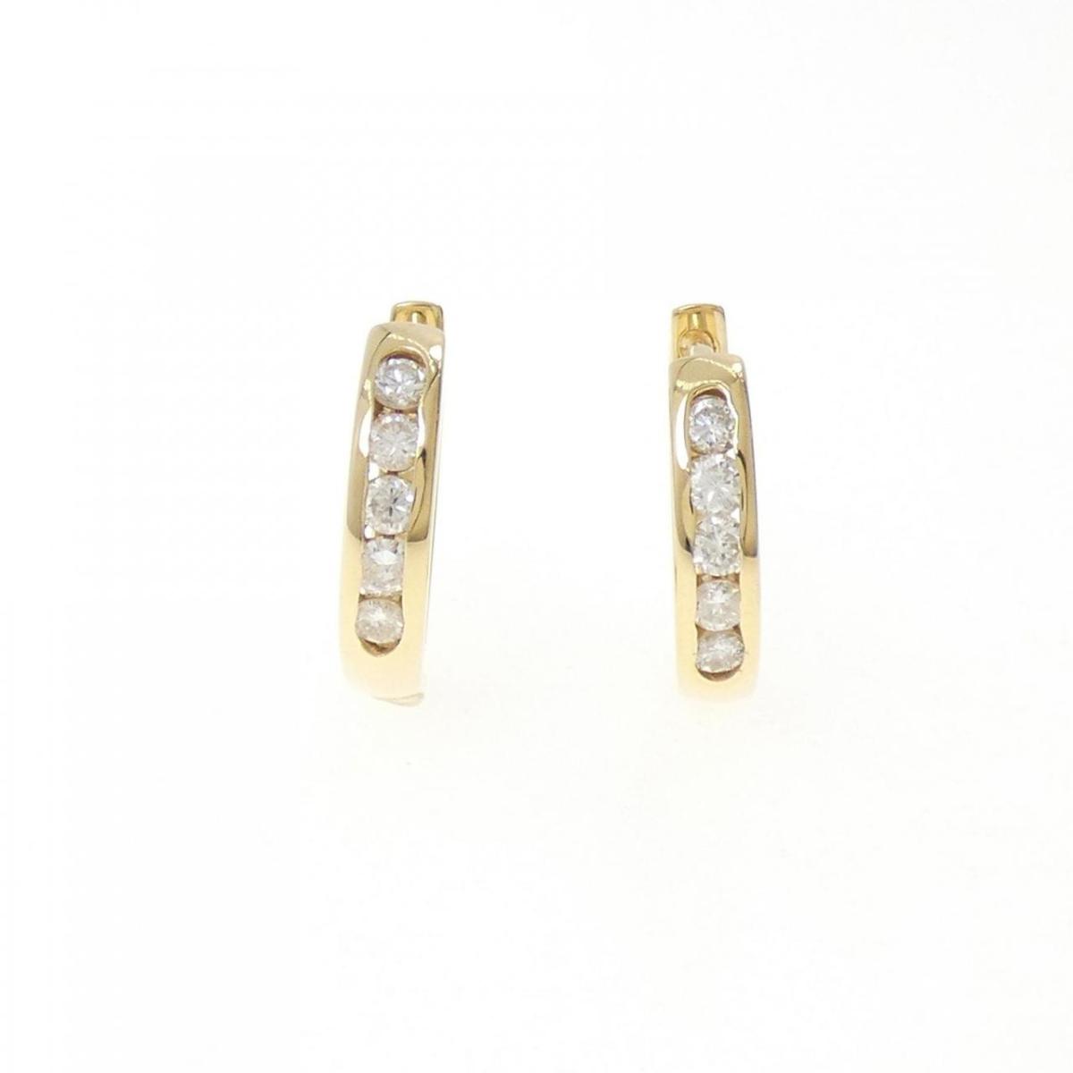 Chromium - K18YG ダイヤモンド ピアス 0.50CT【中古】