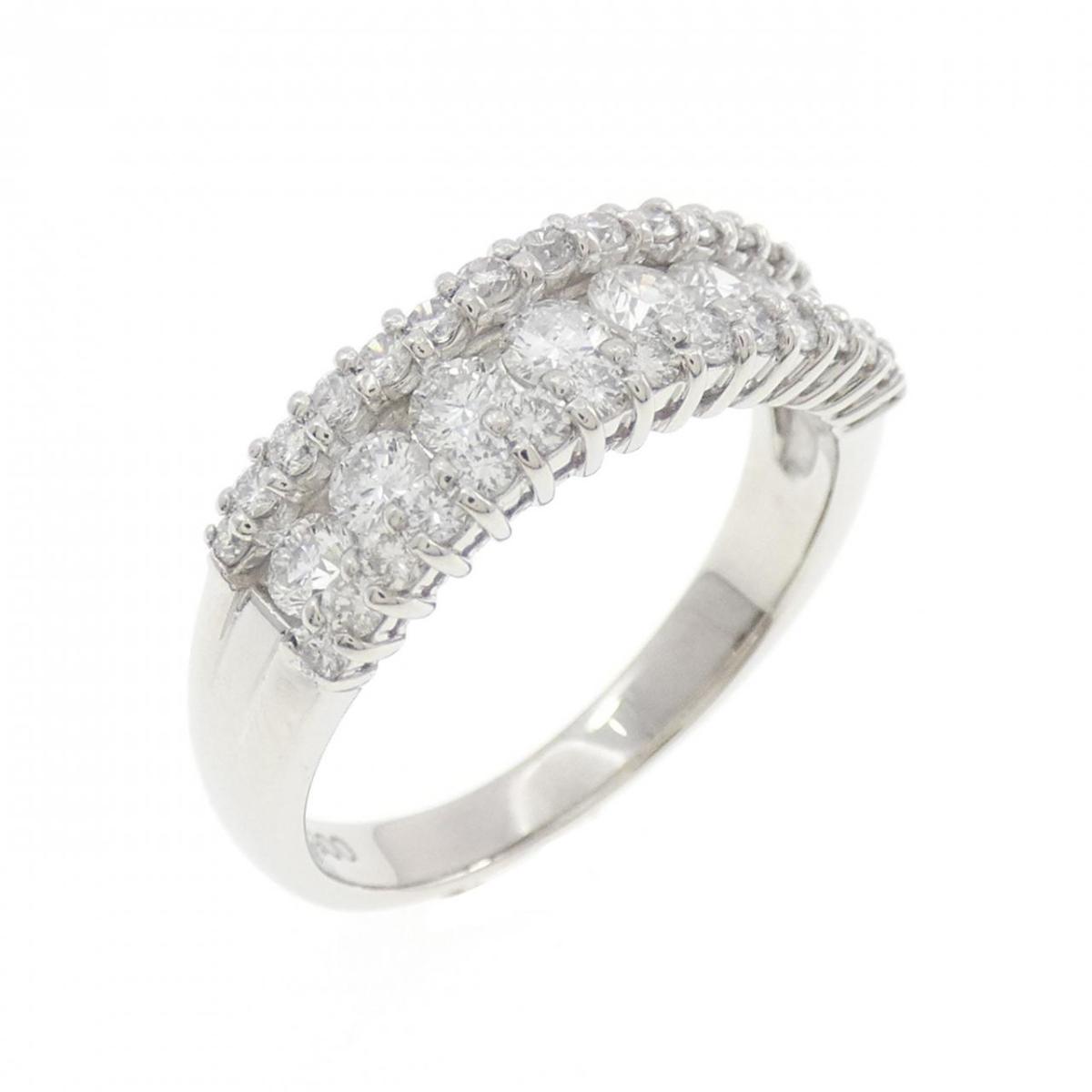 Diamond - PT900 ダイヤモンド リング 0.82CT【中古】