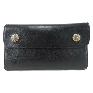 クロムハーツ CHROME HEARTS WALLET WAVE CROSS BTN【中古】