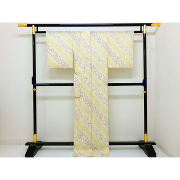【未使用品】単衣 竪絽織小紋【中古】