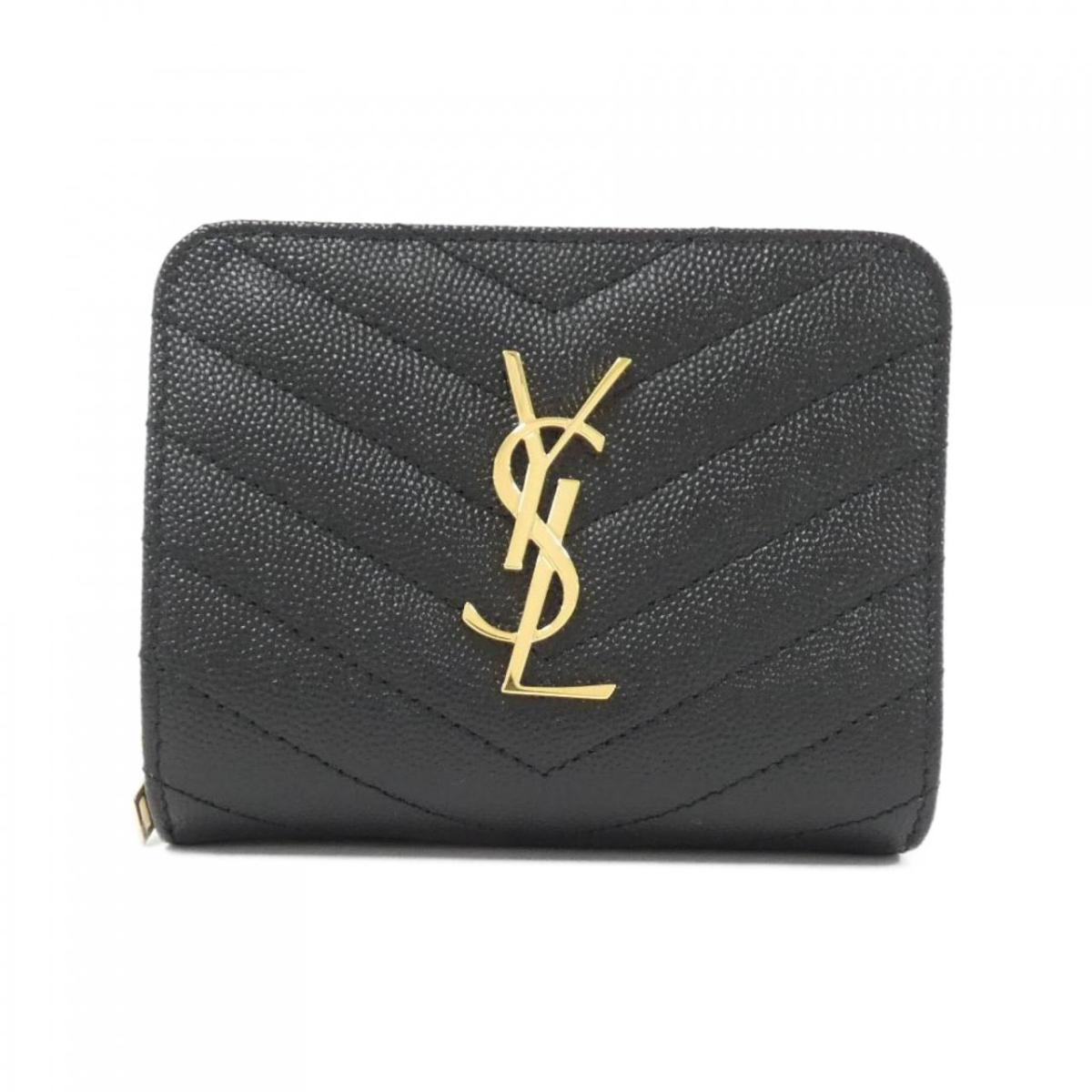 Saint Laurent■サンローラン ロゴ マトラッセ 2つ折り お財布 2700036209399_1_b.jpg