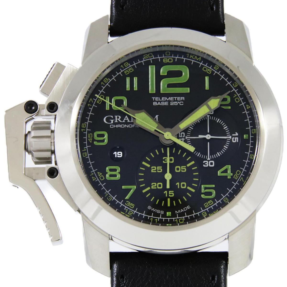 グラハム 腕時計（メンズ） 【新品】グラハム クロノファイターオーバーサイズ 2CCAS.G01A SS 自動巻【新品】