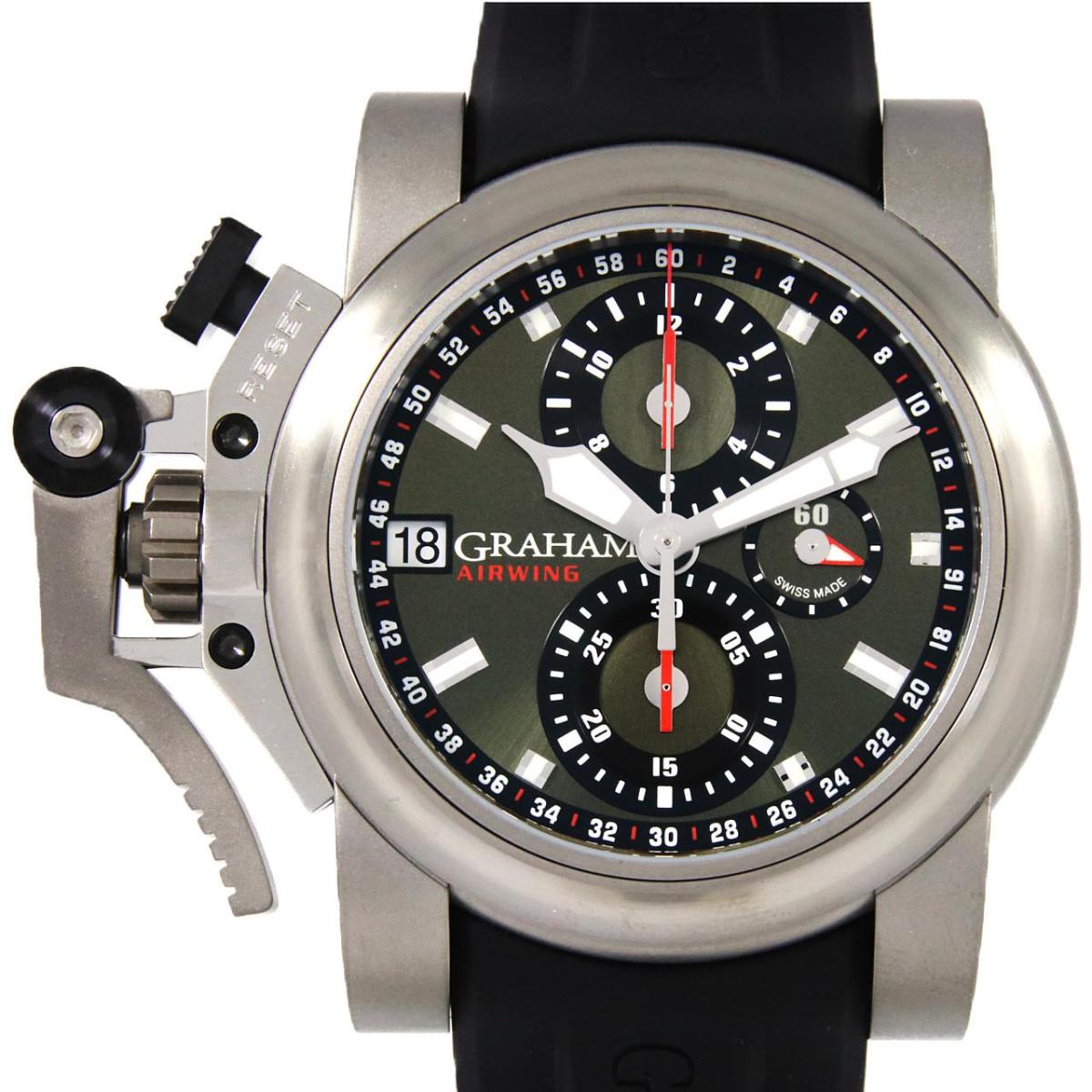 グラハム 腕時計（メンズ） 【新品】グラハム クロノファイターオーバーサイズ TI 2OVKT.G04A TI 自動巻【新品】