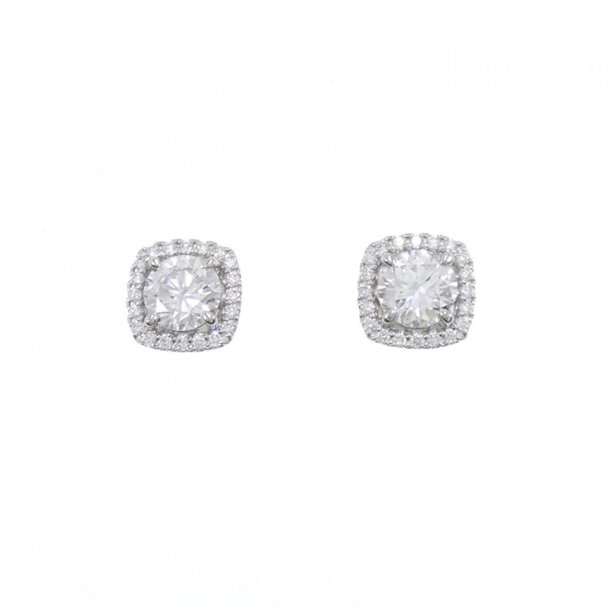 【リメイク】ダイヤモンド ピアス 1.021CT 1.030CT E SI1 VG-GOOD【中古】