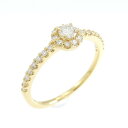 【リメイク】K18YG ダイヤモンド リング 0.30CT【中古】