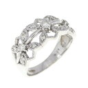 K18WG ダイヤモンド リング 0.26CT【中古】