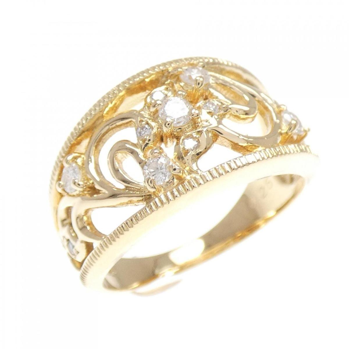 K18YG ダイヤモンド リング 0.25CT【中古】