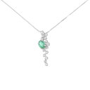K18WG エメラルド ネックレス 0.60CT【中古】