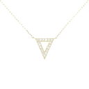 【リメイク】K18YG ダイヤモンド ネックレス 0.25CT【中古】