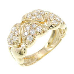 K18YG ハート ダイヤモンド リング 0.48CT【中古】