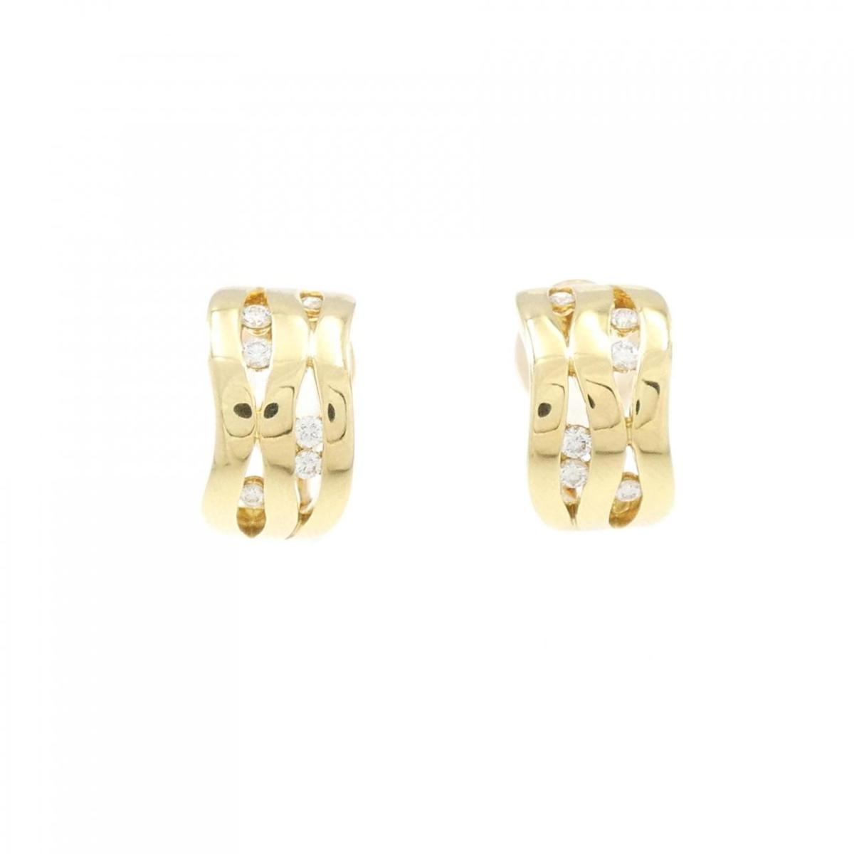 ミキモト ダイヤモンド イヤリング 0.18CT【中古】