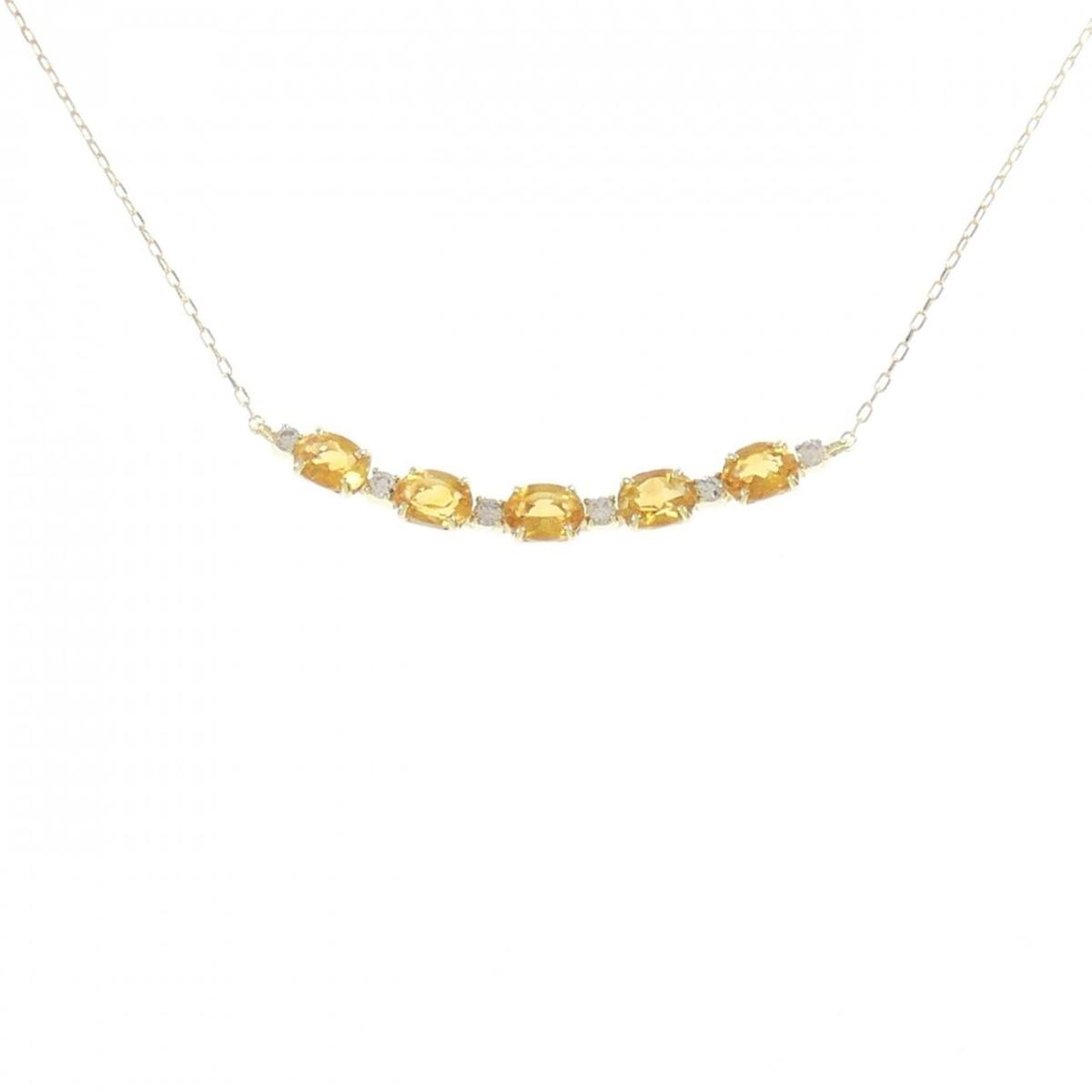 【新品】K18YG シトリン ネックレス 0.82CT【新品】
