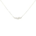 【リメイク】K18YG ダイヤモンド ネックレス 0.15CT【中古】