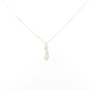 【リメイク】K18YG ダイヤモンド ネックレス 0.15CT【中古】