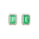 【リメイク】PT エメラルド ピアス 5.034CT コロンビア産【中古】