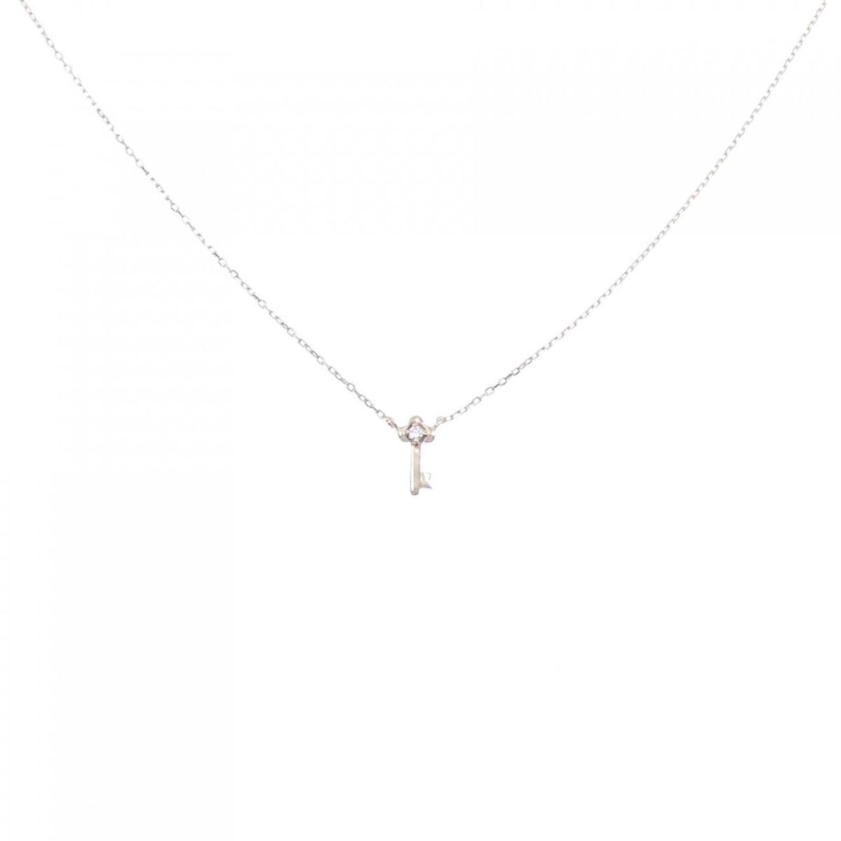 【KOMEHYO】 K10YG キー ダイヤモンド ネックレス 0.01CT【中古】 【コメ兵】