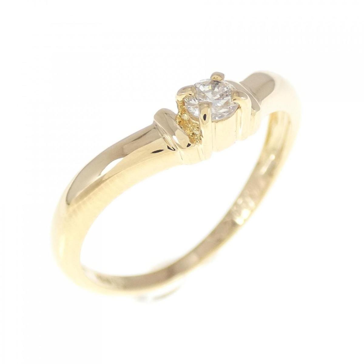 K18YG ダイヤモンド リング 0.09CT【中古】