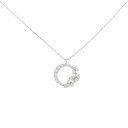【リメイク】PT ダイヤモンド ネックレス 0.15CT【中古】
