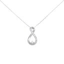【リメイク】PT ダイヤモンド ネックレス 0.06CT【中古】
