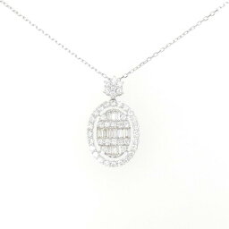 K18WG ダイヤモンド ネックレス 1.00CT【中古】