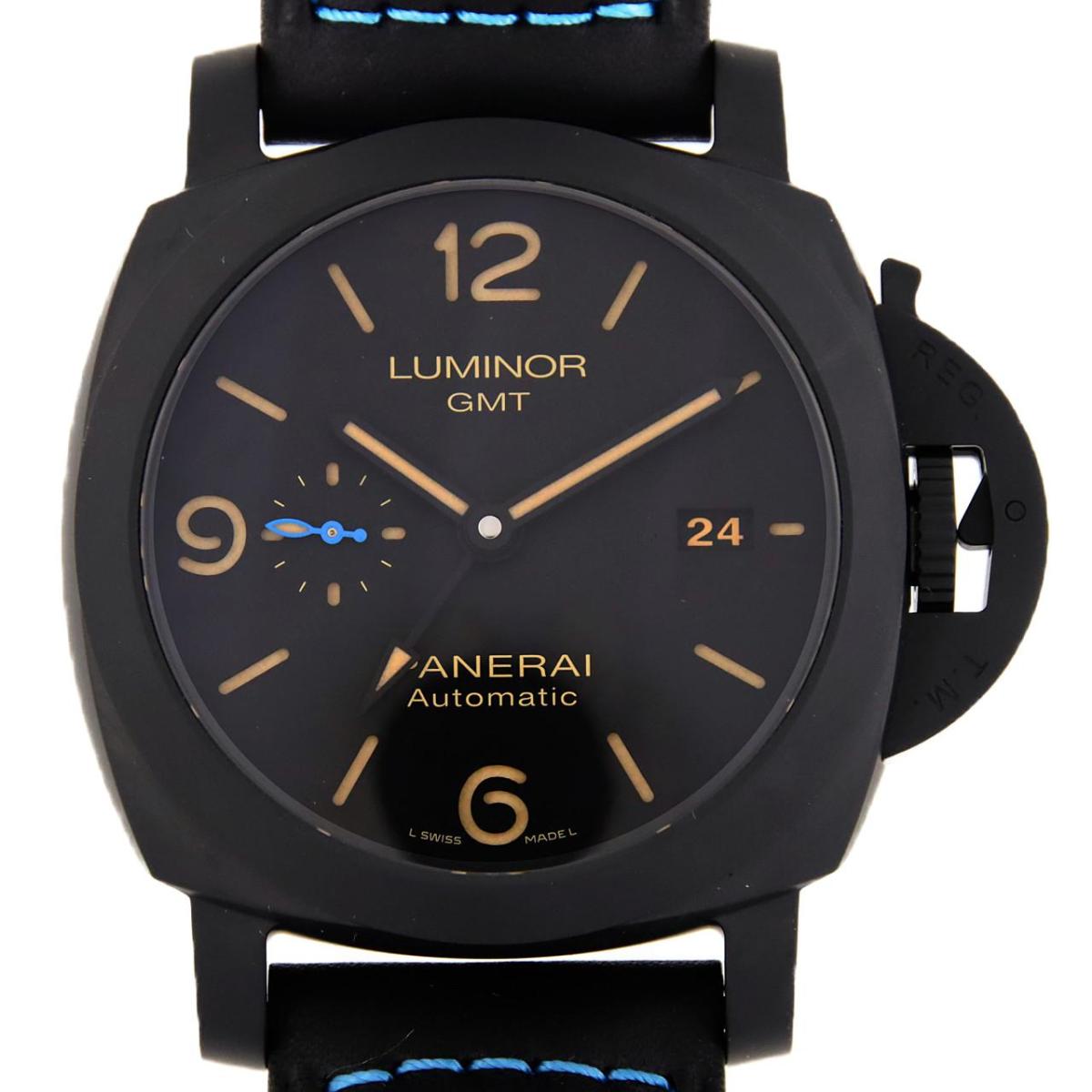 ルミノール 腕時計（メンズ） 【新品】パネライ ルミノール1950 3DAYS GMTオートマティックチェラミカ PAM01441 セラミック 自動巻【新品】