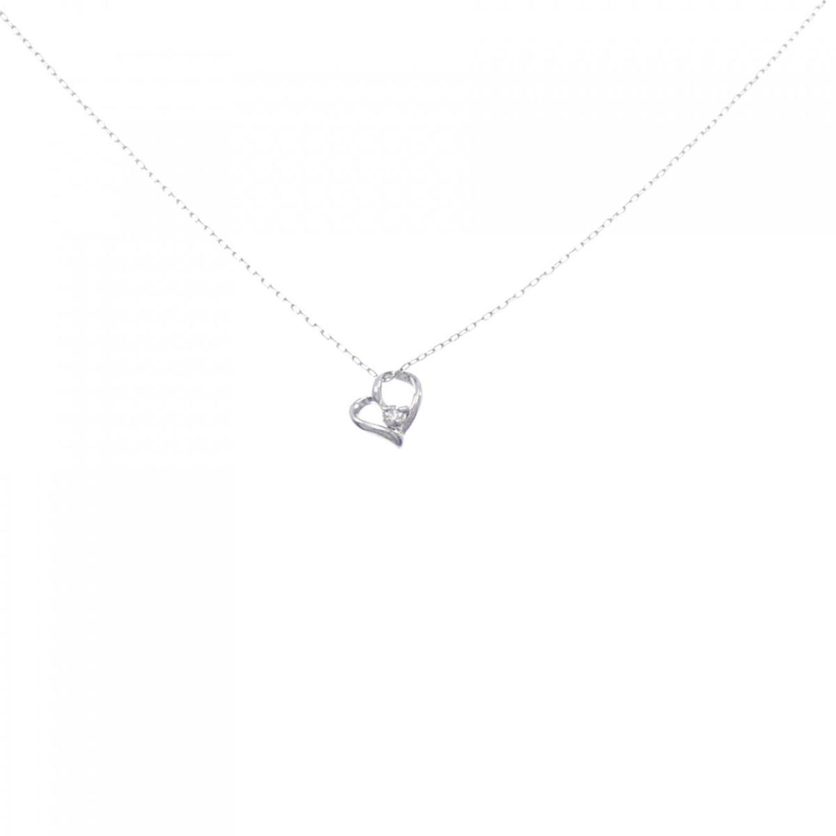 【KOMEHYO】 【新品】PT ハート ダイヤモンド ネックレス 0.02CT【新品】 【コメ兵】