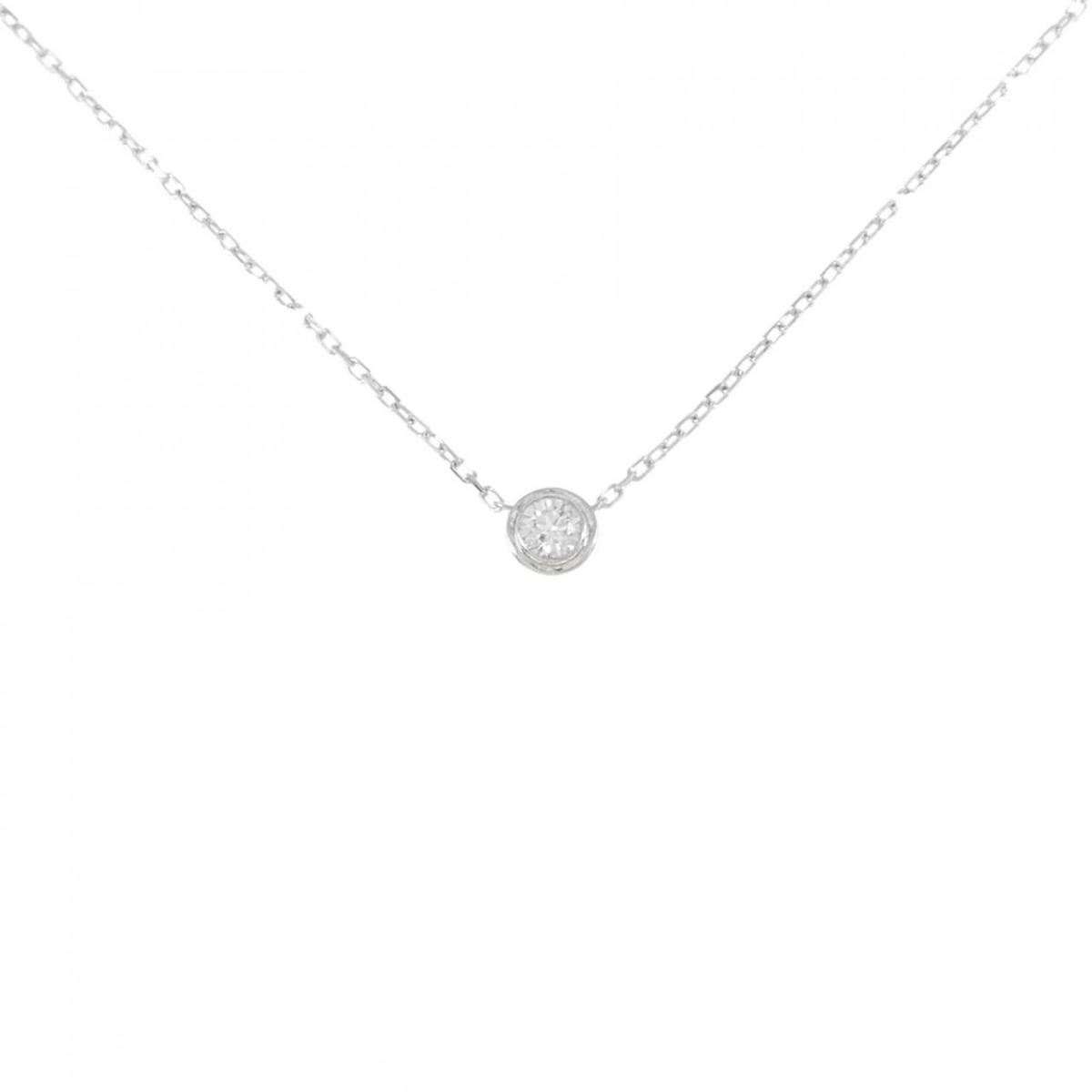 【KOMEHYO】 K18WG ダイヤモンド ネックレス 0.10CT【中古】 【コメ兵】