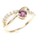K18PG トルマリン リング 0.282CT【中古】