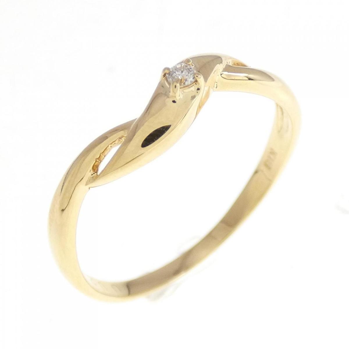 K18YG ダイヤモンド リング 0.02CT【中古】