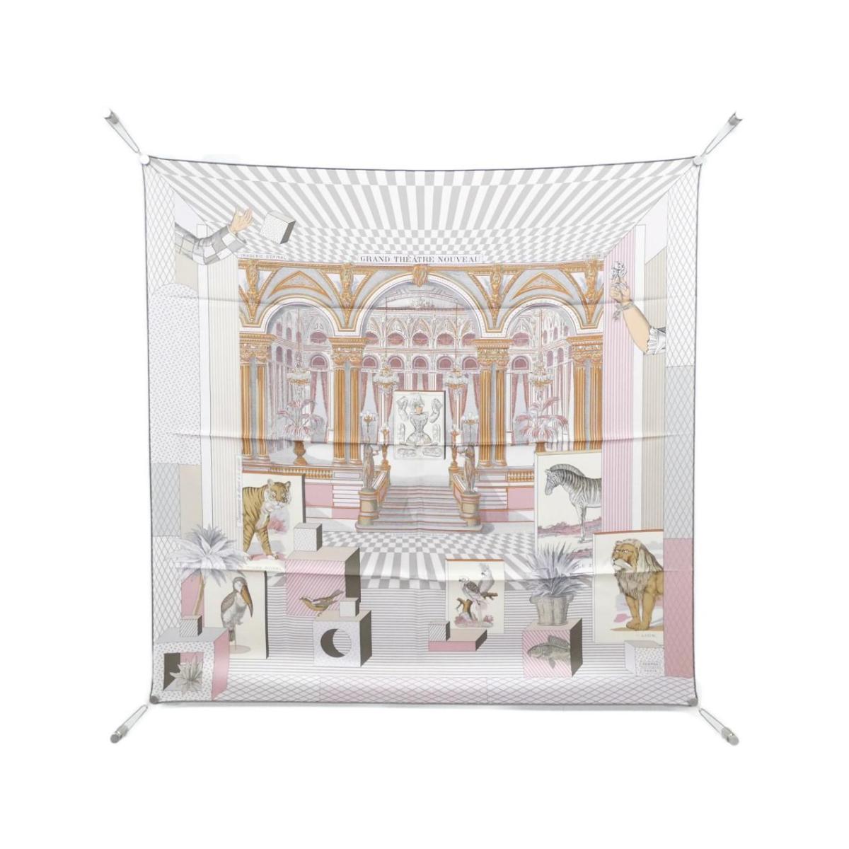 エルメス GRAND THEATRE NOUVEAU カレ 90cm スカーフ【中古】のサムネイル