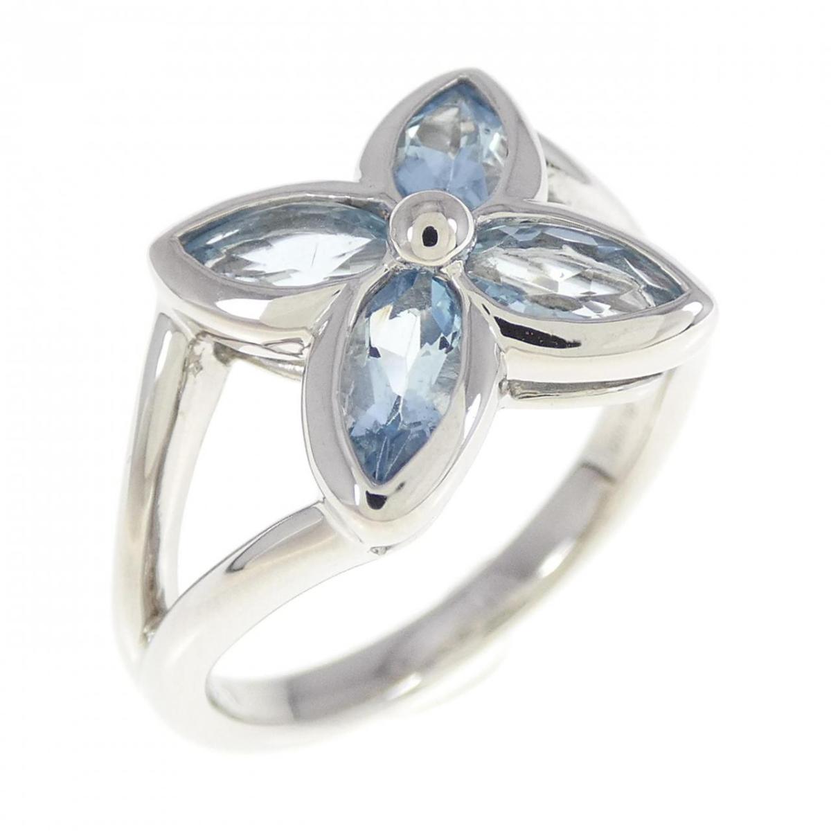 PT アクアマリン リング 0.83CT【中古】