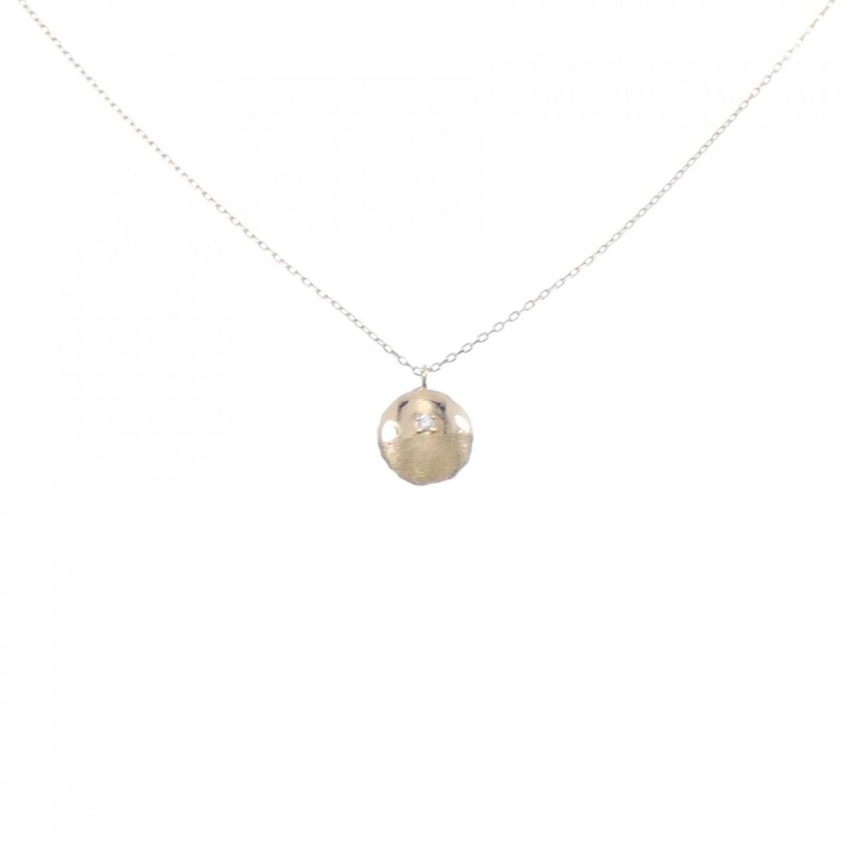 【KOMEHYO】 【新品】K10YG ダイヤモンド ネックレス 0.01CT【新品】 【コメ兵】