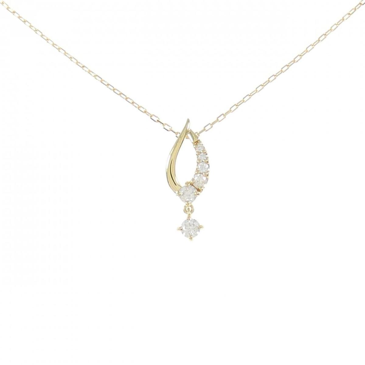 【KOMEHYO】 【新品】K18YG ダイヤモンド ネックレス 0.20CT【新品】 【コメ兵】
