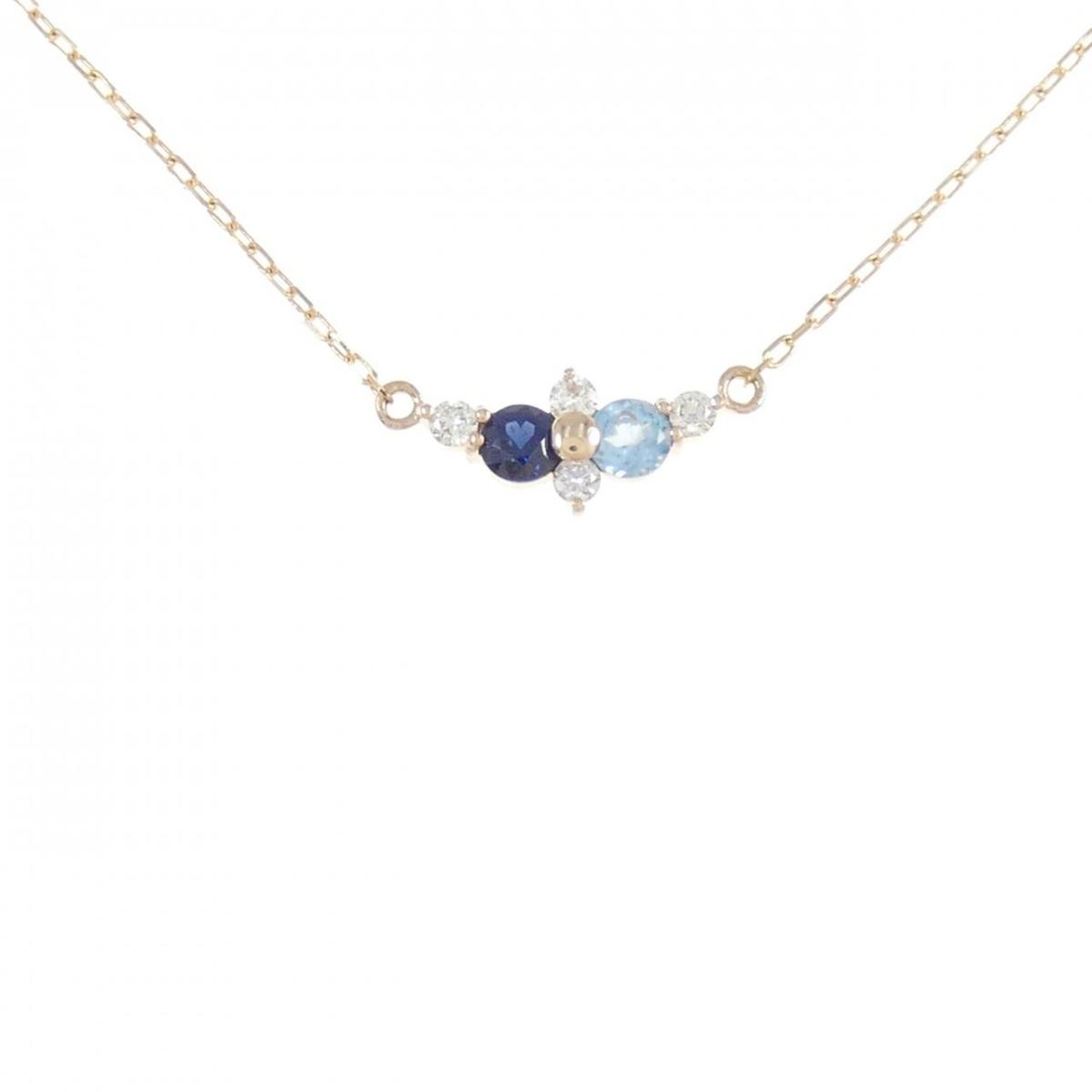 【KOMEHYO】 K18PG カラーストーン ネックレス【中古】 【コメ兵】