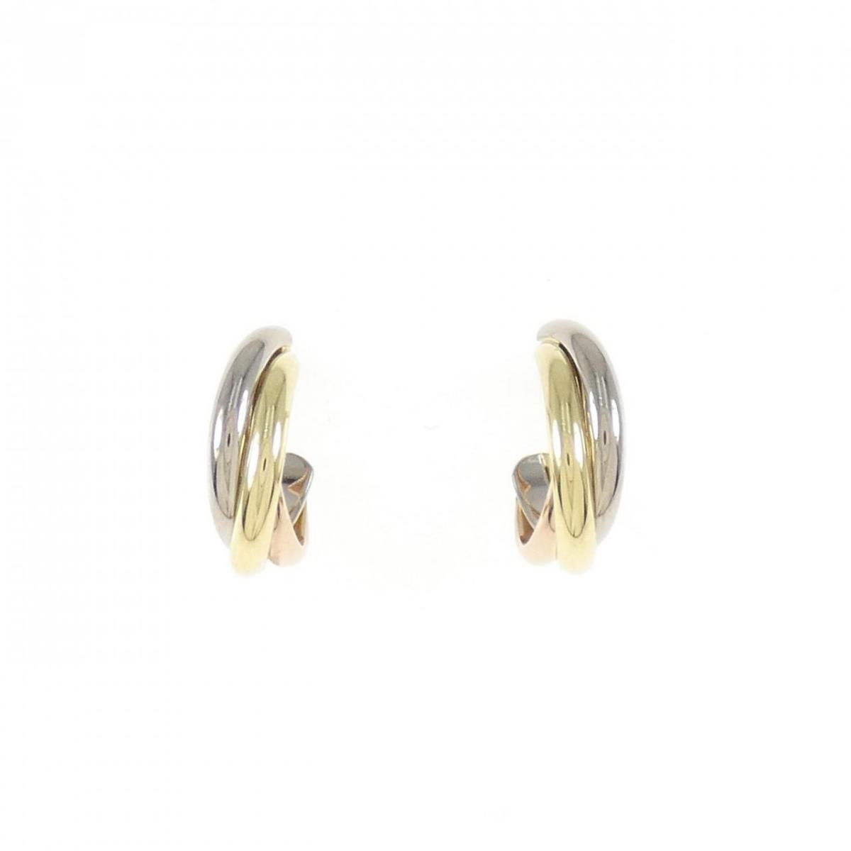 Cartier】カルティエトリニティイヤリング(ピアス)スモールを Cartier】カルティエトリニティイヤリング(ピアス)スモールを