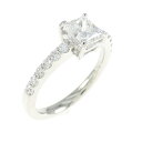 【リメイク】PT ダイヤモンド リング 1.019CT E SI1 ファンシーカット【中古】