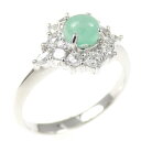PT エメラルドキャッツアイ リング 0.41CT【中古】