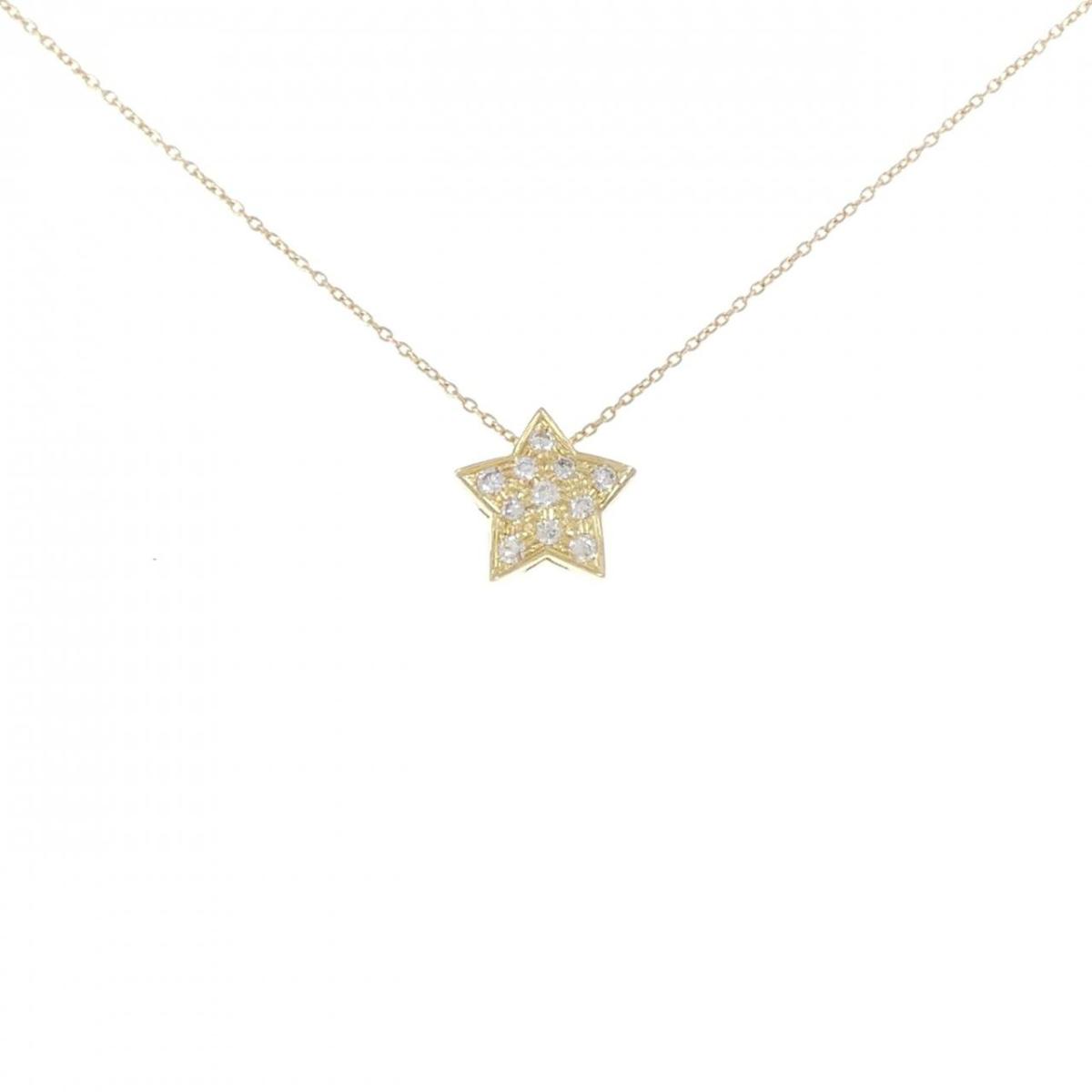 セイレーン　アズーロ スター ダイヤモンド ネックレス 0.16CT【中古】