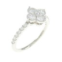 【新品】PT フラワー ダイヤモンド リング 0.388CT【新品】