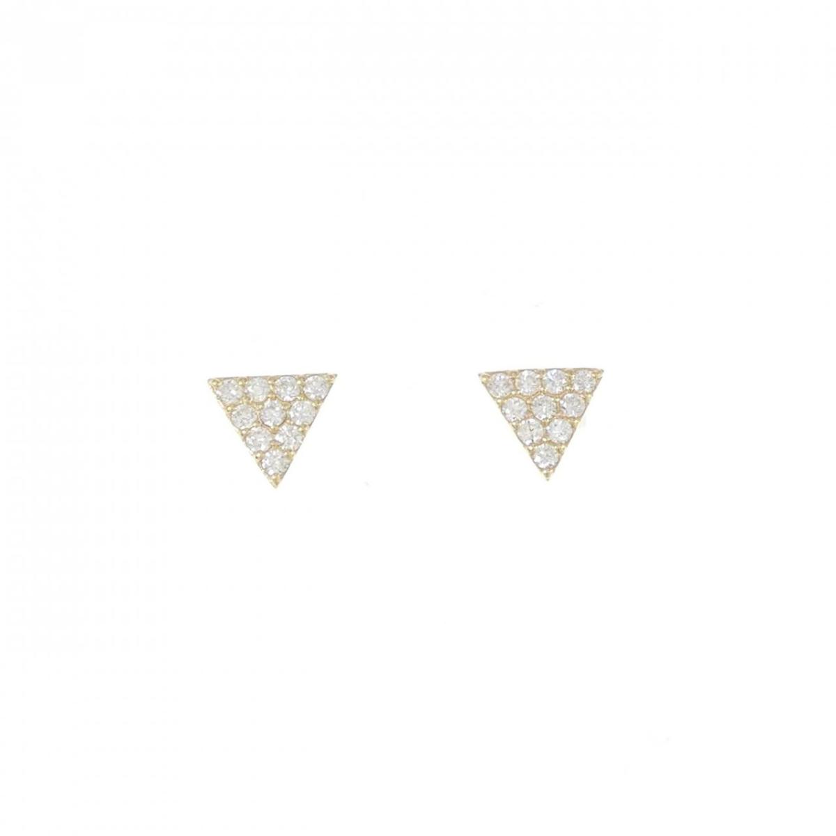 【KOMEHYO】 【リメイク】K18YG ダイヤモンド ピアス 0.20CT【中古】 【コメ兵】