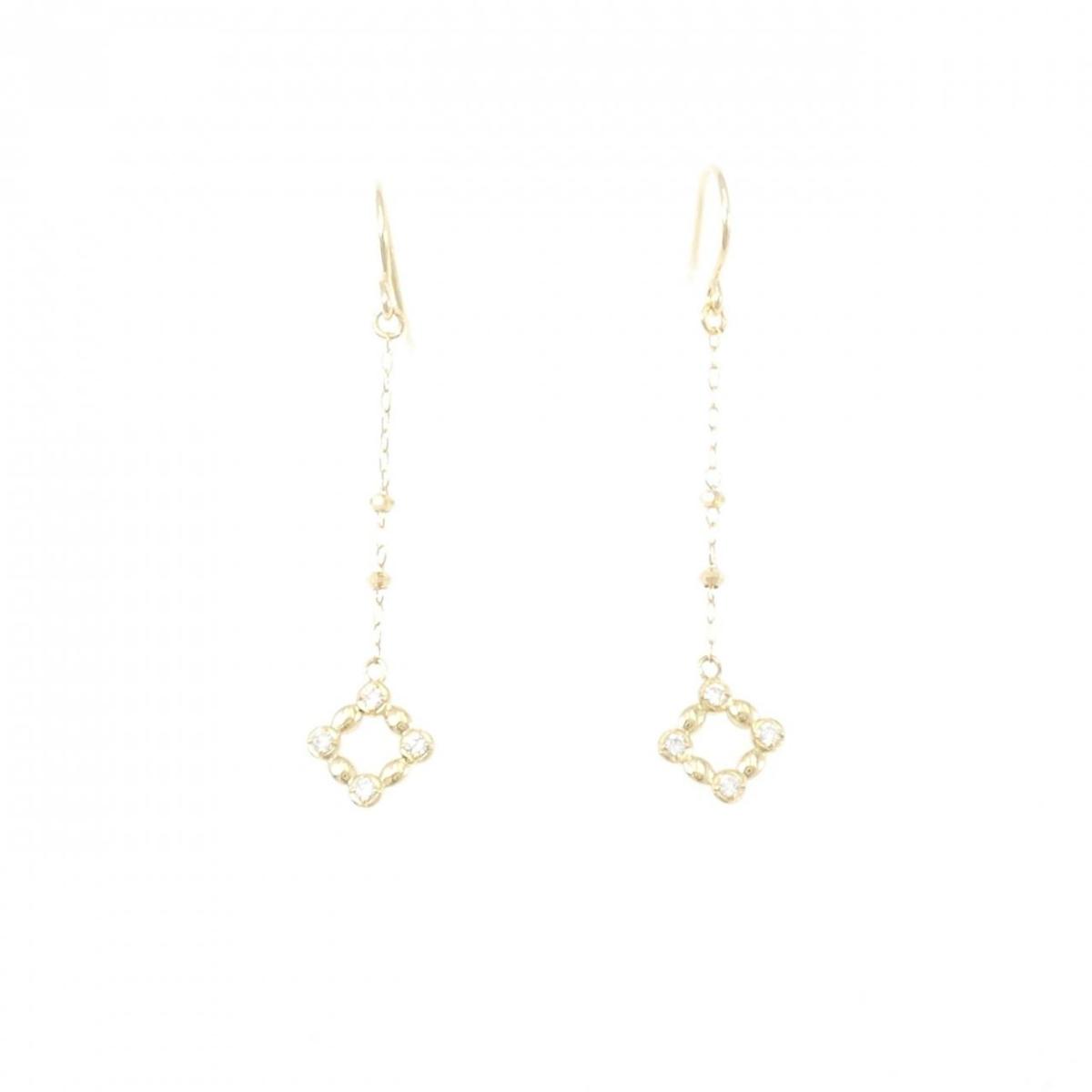 【KOMEHYO】 【リメイク】K18YG ダイヤモンド ピアス 0.08CT【中古】 【コメ兵】