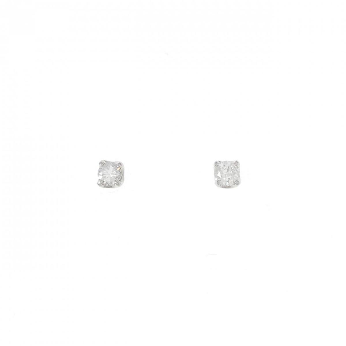 PT ダイヤモンド ピアス 0.2CT【中古】