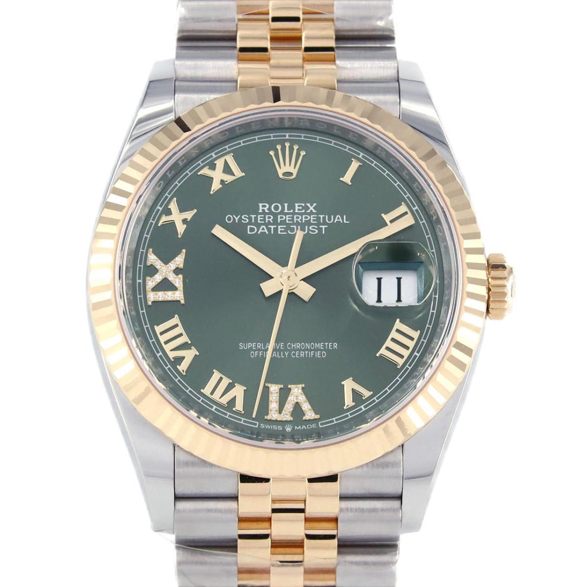 デイトジャスト 腕時計（メンズ） 【新品】ロレックス デイトジャスト 126233 SSxYG 自動巻【新品】
