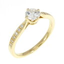 【リメイク】K18YG ダイヤモンド リング 0.341CT F SI1 VG【中古】(4)