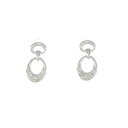 K18WG ダイヤモンド ピアス 0.10CT【中古】