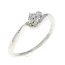 K18WG ダイヤモンド リング 0.08CT【中古】